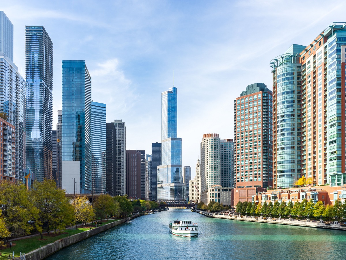 1453604739 a River cruise in Chicago, United States.